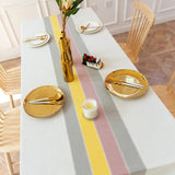Qfdian  ‌Nordic Tablecloth Waterproof and Easy To Clean Rectangular Household Dining Table Cloth Simple Dustproof and Wear-resistant