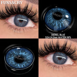 Qfdian  1pair IKEREL Color Contact Lenses for Eyes Blue/Brown/Gray/Green Softlens Natural Eye Contacts Yearly Cosmetics Pupils