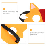 6 Pcs Non-woven Felt Surface Halloween Accessory Prop Animal Mask Aldult Masks for Adults Props Wolf Party Decorations
