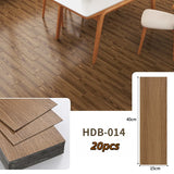 Qfdian  20PC 15×40cm self-adhesive floor stickers, pressure-resistant, scratch-resistant and bedroom floor stickers