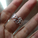 Qfdian Korean Fashion Cute Heart apple Star Geometric Open Metal Ring For Women Y2K Gothic Creative Charm Grunge Jewelry Accessories