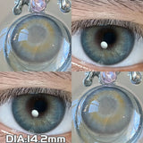 Qfdian  2pcs/pair 14.5MM Iris Brown Lenses Beauty Makeup Pupils Eye Color Lenses Colorful Contact Lenses Fashion Blue Green Lens