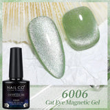 Qfdian  Transparent Cat Eye Gel polish Crystal Magnetic Gel Nail Polish Nail Semi Permanent Varnish UV Gel Nails Art Soak