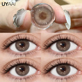 Qfdian  Contact Lenses NEW Makeup Colored Pupils Cosmetics Color Contacts Lenses Brown Natural Pupils Black Lens Beauty Green Lens