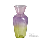Qfdian Mini Glass Table Vase Creative Flower Vase Decorative Glass Bottles Wedding Centerpieces Home Decor Vase Decoration Home