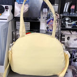 Qfdian  Japanese Patchwork Kawaii Cute Women's Handbags Casual Ins All Match Chic Crossbody Bag Sweet Y2k Aesthetic Trendy Shoulder Bags