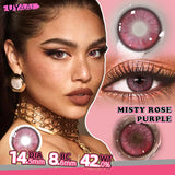 Qfdian Cosmetic Beauty Lenses Green Colored Contact Lenses for Eyes High Quality Blue Eye Lens Natural Gray Lenses Purple Lenses