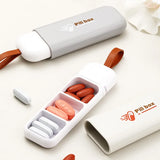Qfdian Fashion Portable Nordic Style Pill Box Tablet Pillbox Dispenser Medicine Boxes 3 Grids Dispensing Storage Kit Organizer