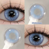 Qfdian  2PCS Silver Knight Contact Lenses for Eyes Rainbow Colored Eye Lenses Beauty Pupils Gradient Contact Lenses Optical Lens