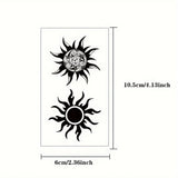 Qfdian  1/3PCS Waterproof Temporary Tattoo Sticker Sun totem fake tatto flash tatoo tatouage temporaire for women men girl