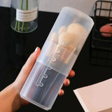Qfdian  ‌Adjustable Makeup Brush Holder Organizer Clear Acrylic Waterproof Cosmetic Pen Case Vanity Office Bathroom ‌storage Tools