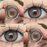 Qfdian  Color Contact Lenses for Eyes Makeup Brown Natural Big Eye Lenses Gray Eye Contact Green Color Lens NEW Cleopatra Series
