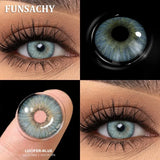 Qfdian  1Pair Big Eyes Gray Lenses Korean Natural Lenses Color Contact Lens Eyes Brown Blue Beautiful Pupil Lentes Cosmetics
