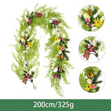 Qfdian  Spring Eggs Easter Eggs Wreath Rattan Creative Artificial Garland Hanging Pendants Front Door Porch Farmhouse Holiday Home Decor