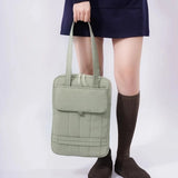 Qfdian  Korean Vintage 15.6 Inch Laptop Bags Streetwear Casual Women's Handbags Y2k Aesthetic All Match Shoulder Underarm Bag Fashion