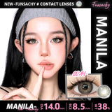 Qfdian  1 Pair Colored Contact Lenses Eye Color Lenses Natural Lenses Pupils Brown Blue Grey Fashion Lens Yearly Cosmetics Lens
