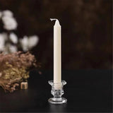 Qfdian Novelty Glass Candle Holder Nordic Decor Candlestick Romantic Candle Stand Desk Accessories Wedding Centerpieces Ornament Gifts