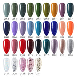 Qfdian  15ml 334 Blue Pink Colors Nail Gel Polish Soak Off UV LED Nail Lacquer Varnish Semi Permanent Nail Art Gel For Nail Art