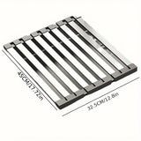 Qfdian  304 Stainless Steel Dish Drain Rack Multi Functional Drain Rack High Temperature Resistant Sink Organizer Kitchens Accessories