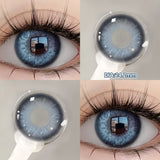 Qfdian  2PCS Silver Knight Contact Lenses for Eyes Rainbow Colored Eye Lenses Beauty Pupils Gradient Contact Lenses Optical Lens