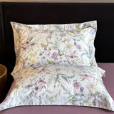 Qfdian 600TC Egyptian Cotton Flowers Butterfly Print Bedding Set Single Double Queen King Size Duvet cover Set Bed Sheet Pillowcases