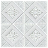 Qfdian 70 * 70cm ceiling wallpaper wall sticker 3D brick self-adhesive waterproof and moisture-proof  foam wallpaper home decoration