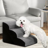 Qfdian  Puppy Stairs Soft Ladder Dogs Pets Sofa Bed Ramp Ramp for Dogs Protecting Pet Joint Safety Stairs Elderly Dog Steps Pet Supplies