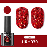 Qfdian 7ml Crystal Jelly Nude Rubber Base Gel Transparent Semi-permanent Varnish UV LED Construction Gel Nail Art Manicure