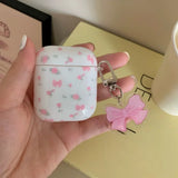 Qfdian  Gentle small floral earphone case is suitable for 1/2/3 generation earphone case protective case silicone