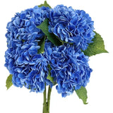 Qfdian 4 pcs Hydrangea Artificial Flowers Real Touch Latex Artificial Hydrangea for Wedding Bouquet Party Home Decor