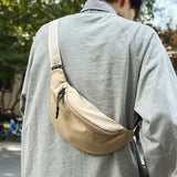 Qfdian  Y2k Aesthetic Streetwear Vintage Crossbody Bags Casual Simple Fashion All Match Shoulder Handbags Women Solid Simple Chest Bag