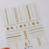 Qfdian 1pcs White 5D Pearl Lace Wave Lines Nail Art Stickers Elegant Exquisite Nail Decoration Decals DIY Self Adhesive Transfer Slider