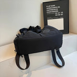 Qfdian New Fashion Leisure Backpack Single Shoulder Large Capacity Simple Commuter Bag Student All Match High Appearance Level Backpac