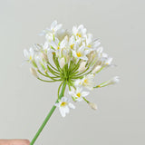 Qfdian  Luxury African agapanthus branch home table decoration silk artificial flowers Photo props hotel decor flores artificiales