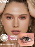 Qfdian  Color Contact Makeup Eye Color lenses Black Eye Lens Cosmetics Woman Makeup Colorcon Water Light Natural Contact lenses