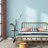 Qfdian Thicken Waterproof Mildew Proof Self-adhesive Wallpaper Linen Plain Color Living Room bedroom Stickers Renovation Wall Stickers