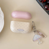 Qfdian Simple Style Girl Silicone Case For AirPods1 2 For AirPods 3 For AirPods Pro Earphone Accessories Cute Pink Umbrella Dog Pendant