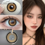 EYESHARE 1 Pair Big Eye Korean Lenses Colored Contact Lenses for Eyes Fashion Contact Lenses Yearly Blue Lenses Gray Eye Lenses