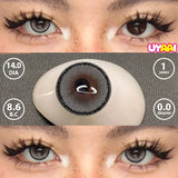 Qfdian  Color Contact Lens Black Lenses Natual look Brown Beauty Pupils Makeup Blue Contact Gray Eyes Women Cosmetic Fashion Lens