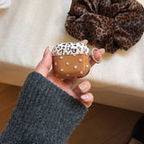 Qfdian  Autumn and winter niche brown leopard print polka dots are suitable for airpods4 protective case airpodspro3 generation