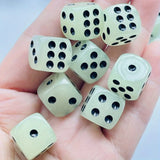 Qfdian  6-piece Glow-in-the-dark Dice Set for Club Party and Home Games