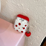 Qfdian  Summer red tomatoes are suitable for AirPods1/2 protective case AirPods4 generation Apple earphone case