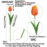 Qfdian  10PCS Artificial Flower Real Touch Tulip Scrapbooking Vase for Home Decor Wedding Garden Rose Arch Garland  Mother's Day Bouquet