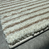 Qfdian  Soft Stripe Geometric Mats household Bathroom Rug Carpet Entrance Floor Anti Slip Pad Aesthetic Plush floor mats Home Room decor