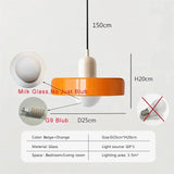 Qfdian  Nordic Pendant Light Glass Home Decorative Lamp For Living Room Restaurant Bedroom Study Indoor Hanging Illumination Luminaires