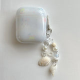 Qfdian  Niche shell jellyfish bow is suitable for airpodspro2 protective case Apple 3rd generation 4th generation Bluetooth