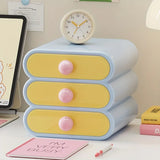 Qfdian  Desktop Drawer Storage Cosmetics Storage Box Large Capacity Bedroom Storage Dressing Table Decoration Back To School Season Gift