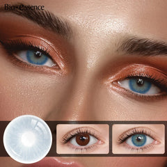 Qfdian 1 Pair Colored Contact Lenses for Eyes Gray Eye Contacts Blue Lenses Natural Fashion Lenses Cosmetic Eyes Contact