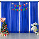Qfdian  6 Panels-2.42ft×8ft Yellow Chiffon Sheer Backdrop Curtains for Parties Baby Shower Wedding Birthday Party Backdrop Stand