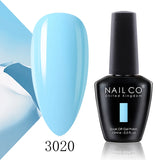 Qfdian  15ml 334 Blue Pink Colors Nail Gel Polish Soak Off UV LED Nail Lacquer Varnish Semi Permanent Nail Art Gel For Nail Art